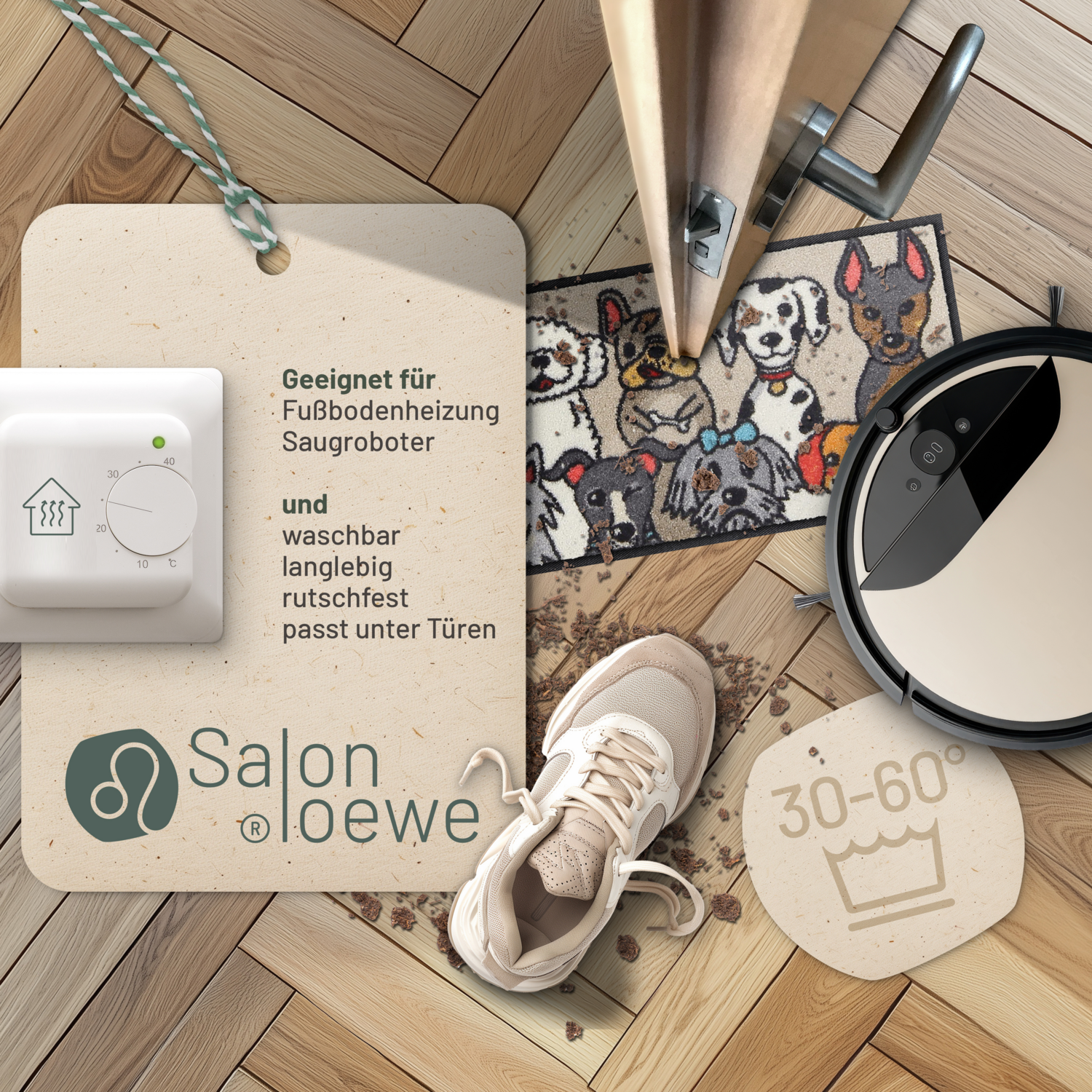 salonloewe-dog-people-eingangsmatte-30-x-75-cm-beige-waschbare-fu-matte-mit-hund image 3