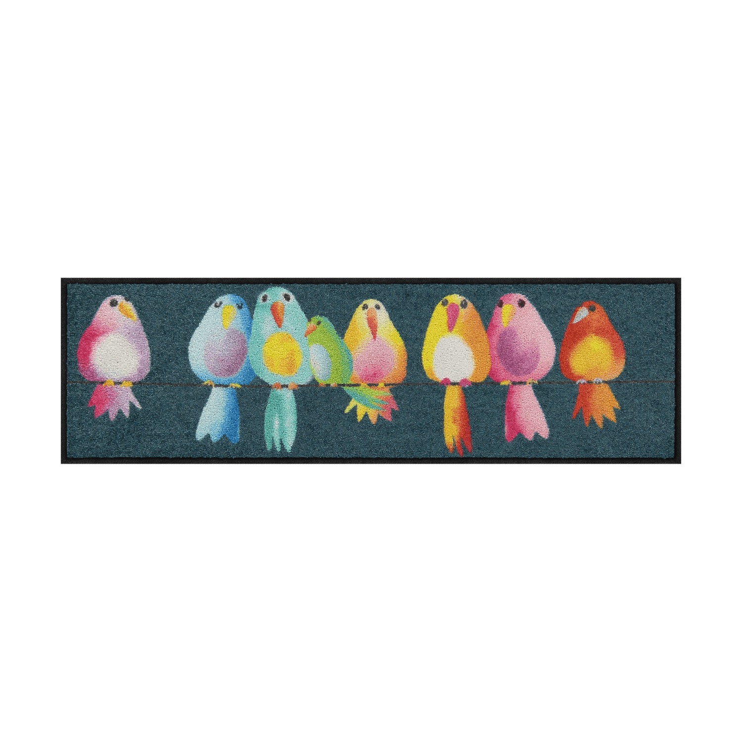 salonloewe-fussmatte-rainbow-birds-eingangsmatte-30-x-100-cm-bunte-schmutzfangma image 1