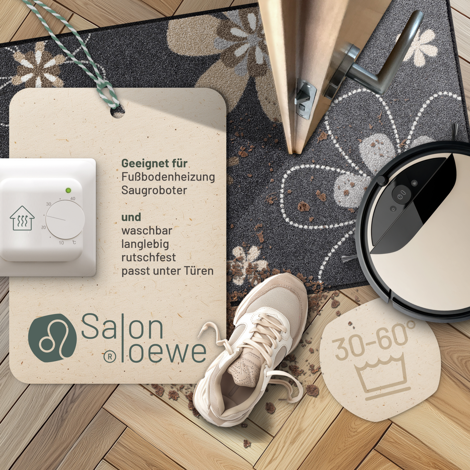salonloewe-florentina-teppich-75-x-120-cm-floraler-teppich-in-braun-beige-made-i image 3