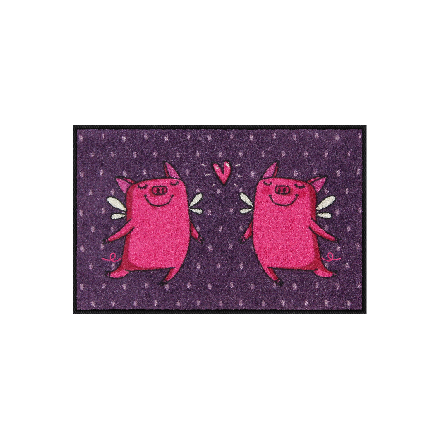 salonloewe-love-pigs-violet-eingangsmatte-45-x-70-cm image 1