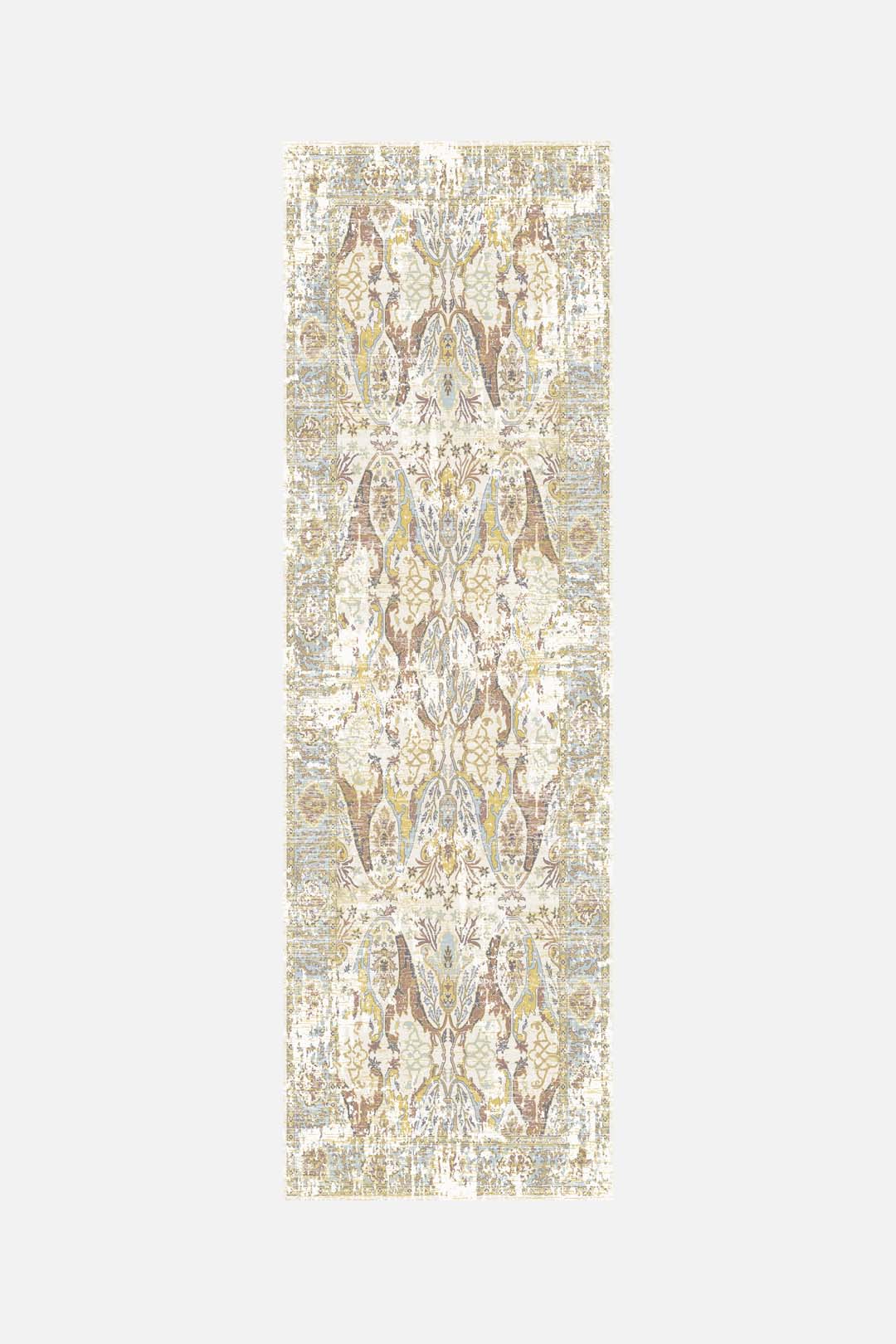 teppana-mona-oliv-teppich-waschbarer-teppich-im-boho-design-mit-oliv-und-blaut-n image 5