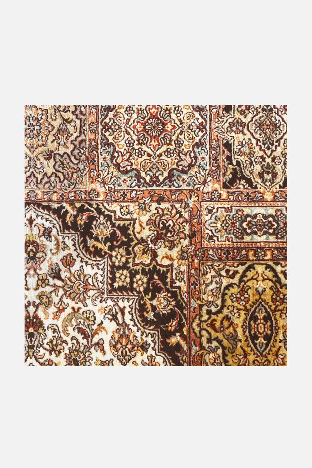 teppana-neda-medallion-teppich-waschbarer-indoor-teppich-beige-natur-braun-taupe image 3