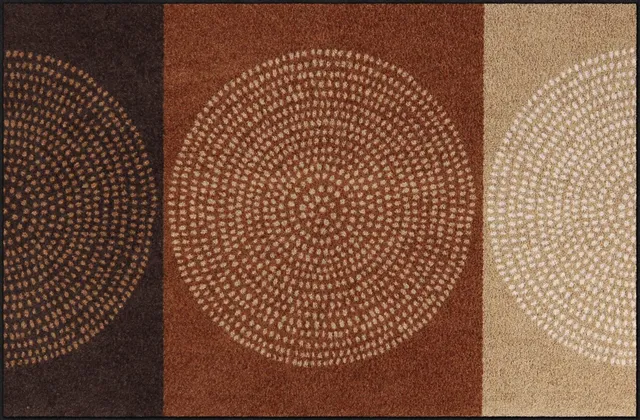 salonloewe-nestor-mocca-teppich-115-x-175-cm-schmutzfangmatte-mit-streifendesign image 1