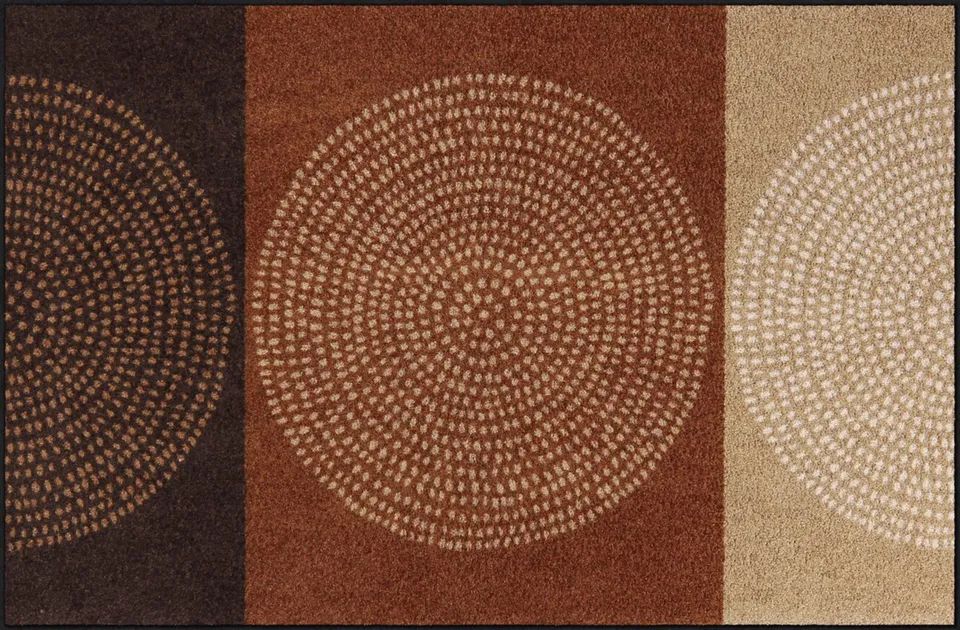 salonloewe-nestor-mocca-teppich-115-x-175-cm-schmutzfangmatte-mit-streifendesign image 1