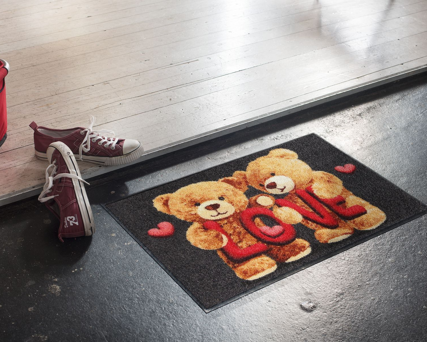 salonloewe-love-teddys-eingangsmatte-50-x-75-cm-teddyb-r-motiv-made-in-germany image 2