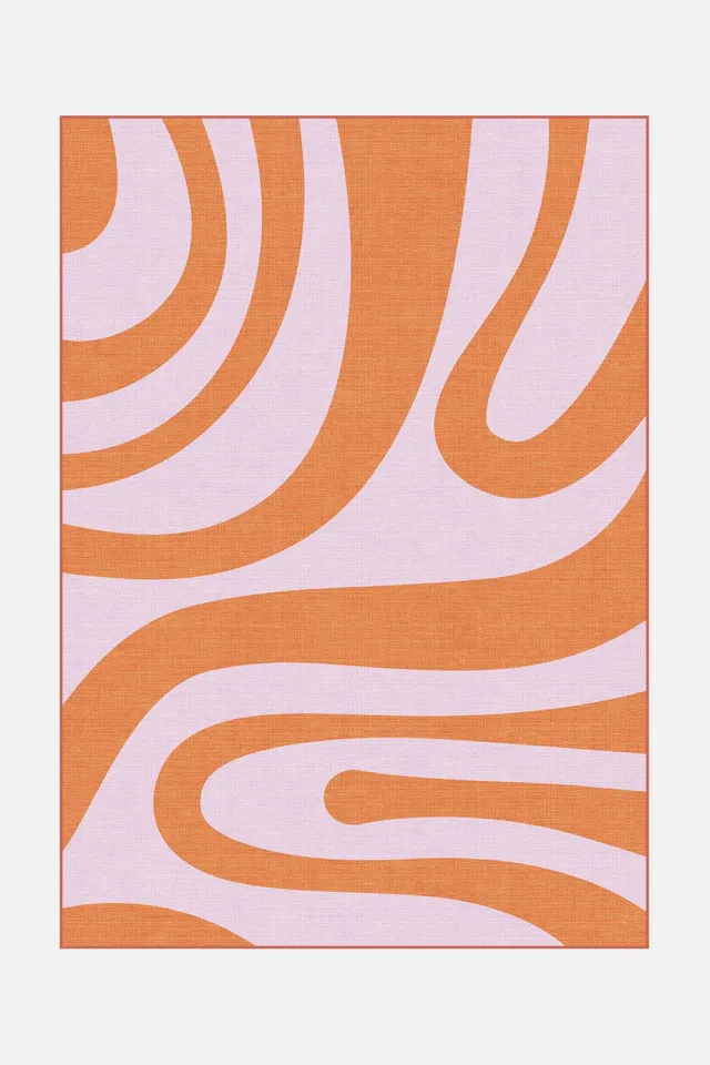 teppana-outdoor-oceane-blume-teppich-waschbarer-outdoor-teppich-rot-gelb-orange- image 1