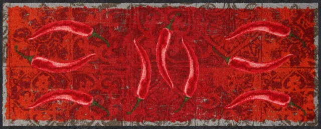 salonloewe-hot-peppers-l-ufer-60-x-150-cm-waschbare-schmutzfangmatte-collection image 1