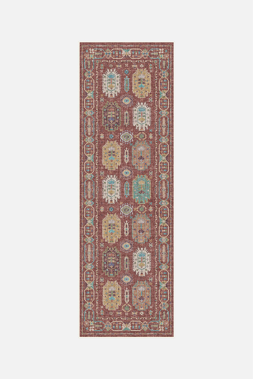 teppana-farah-ziegel-teppich-moderner-waschbarer-teppich-mit-geometrischem-muste image 5
