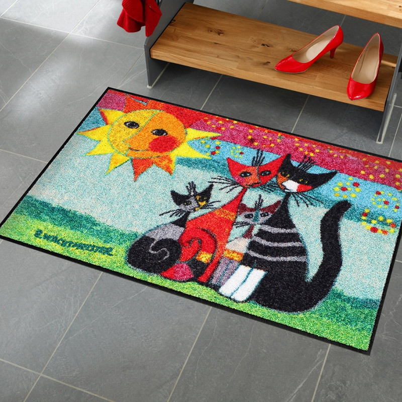 salonloewe-momenti-di-felicita-fu-matte-50-x-75-cm-bunte-katzen-motivmatte-polya image 2