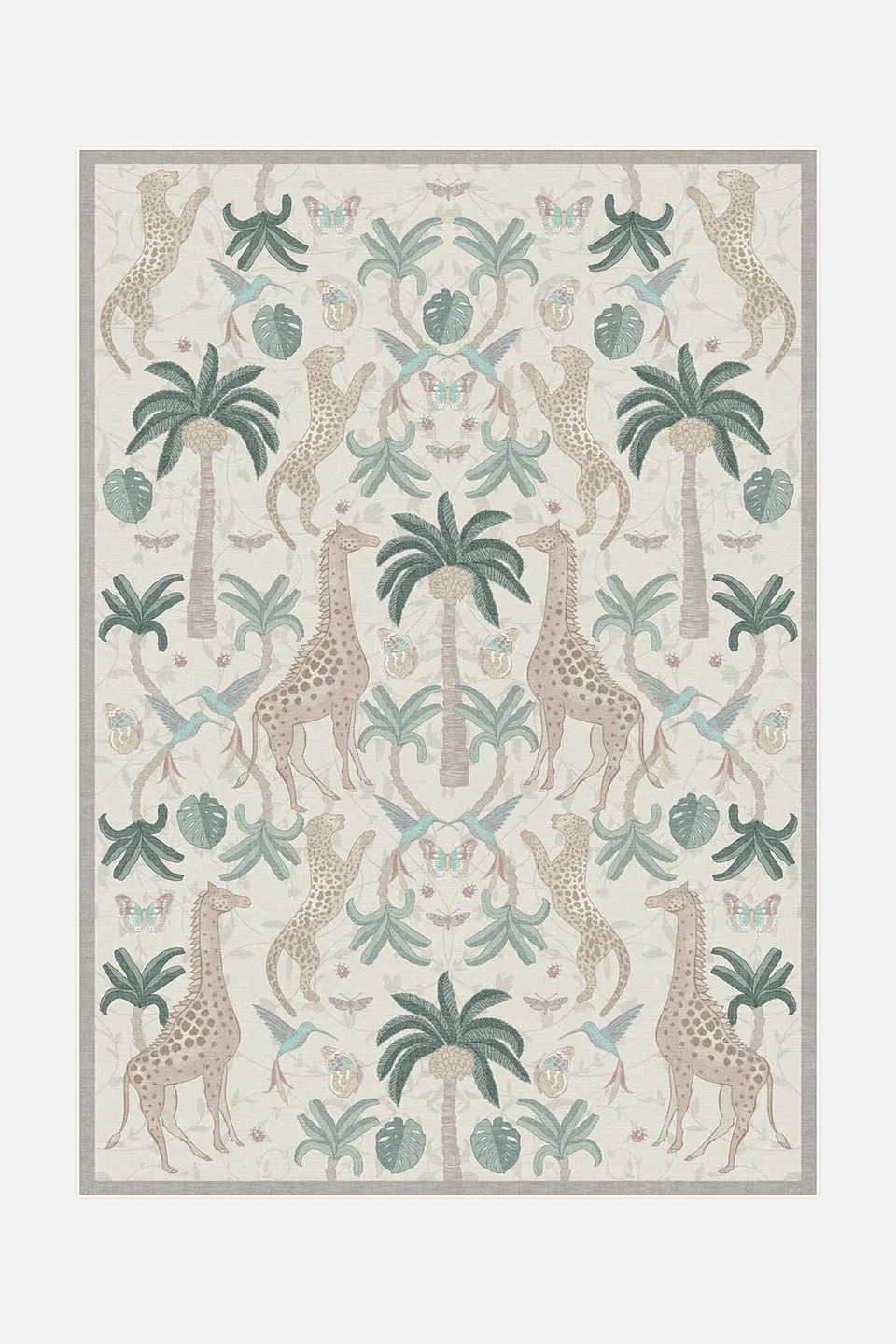 teppana-savanne-beige-teppich-waschbarer-boho-teppich-in-beige-natur-100-made-in image 1