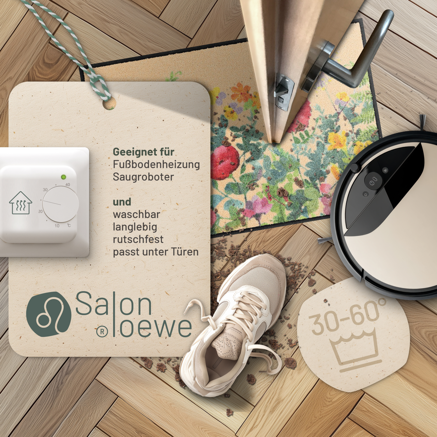 salonloewe-golden-hour-eingangsmatte-50-x-75-cm-floral-polyamid-waschbar image 3