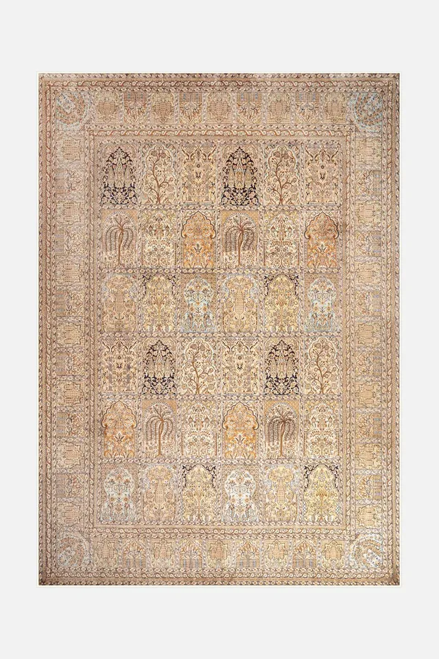 teppana-banafsheh-beige-teppich-waschbarer-designer-teppich-beige-natur-braun-ta image 1