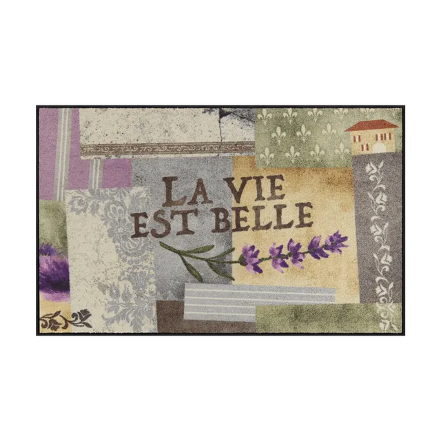 salonloewe-la-vie-est-belle-l-ufer-75-x-120-cm-waschbare-fu-matte-im-vintage-lan image 1