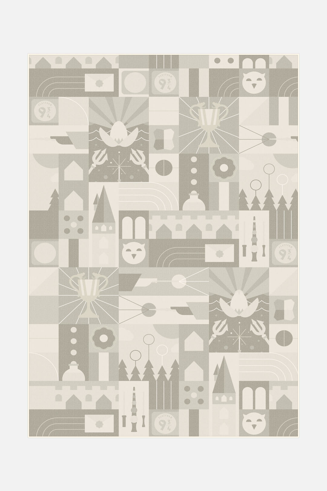 teppana-harry-potter-champion-sand-teppich-waschbarer-teppich-beige-natur-mit-br image 1