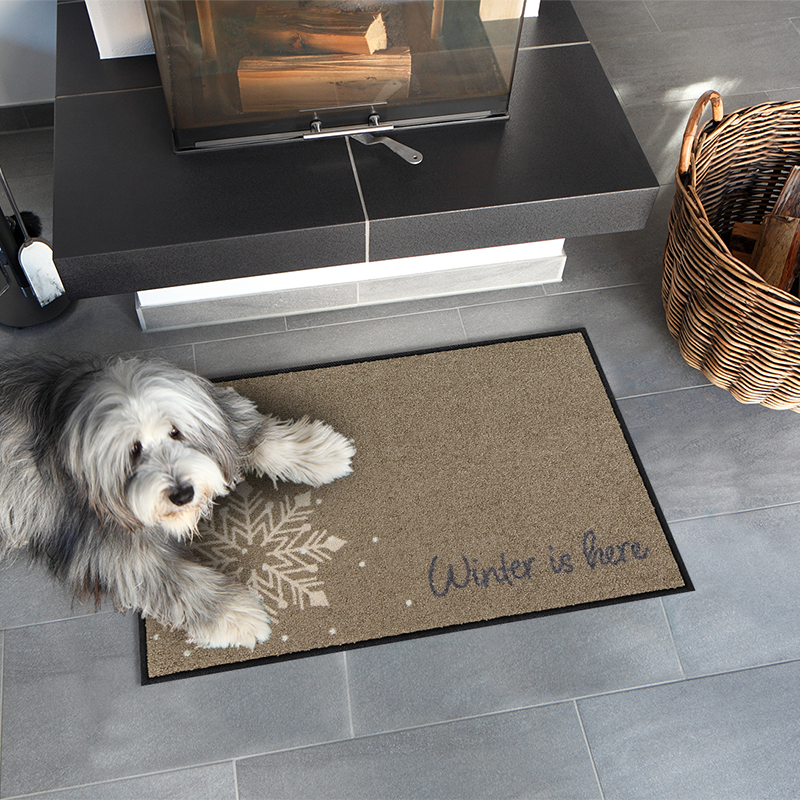 salonloewe-winter-is-here-eingangsmatte-50-x-75-cm-waschbar-schneeflocken-design image 2