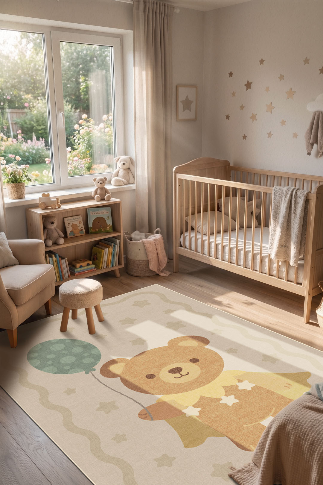 teppana-himmelb-rchen-creme-teppich-waschbarer-kinder-teppich image 4