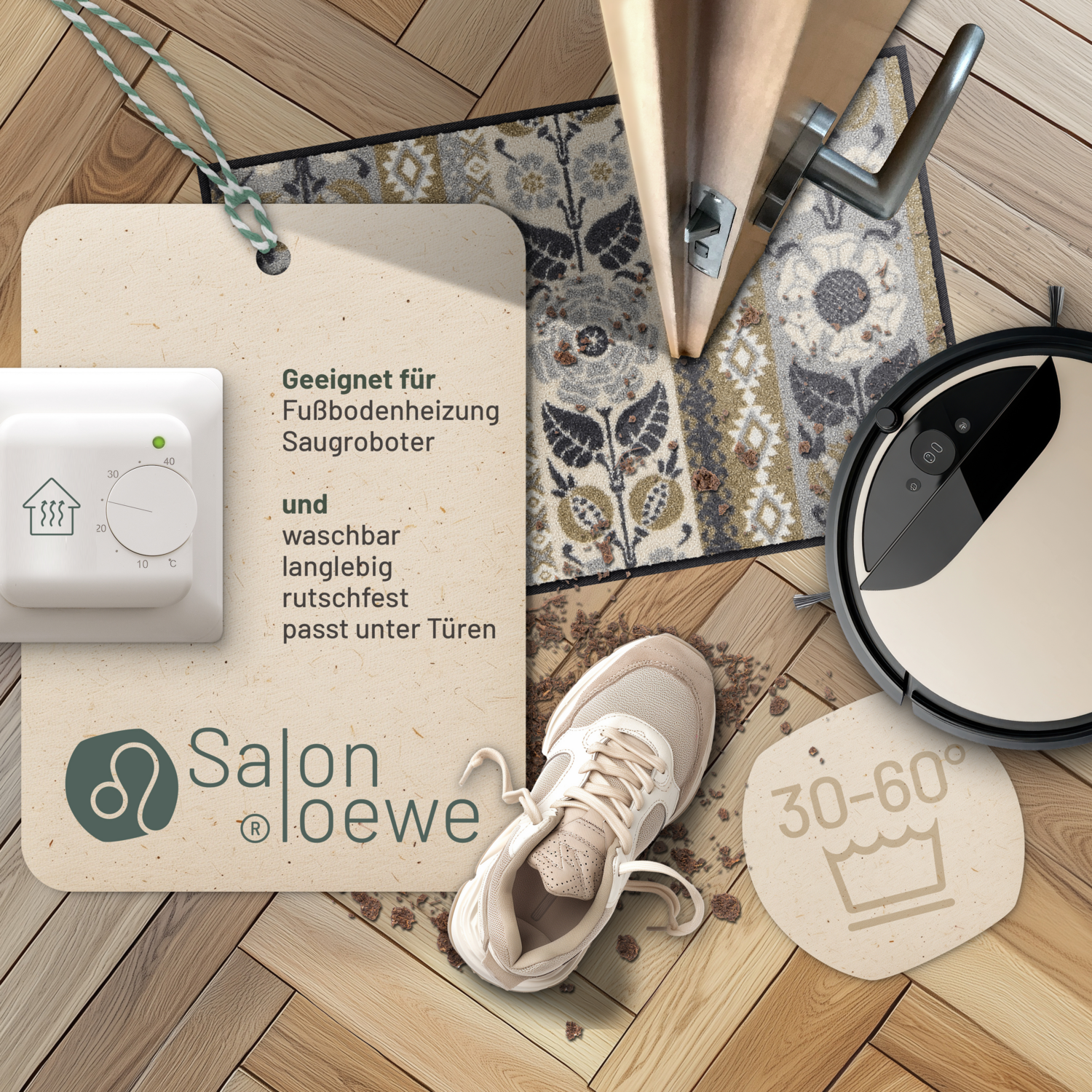 salonloewe-bohemian-stripes-taupe-eingangsmatte-50-x-75-cm image 3
