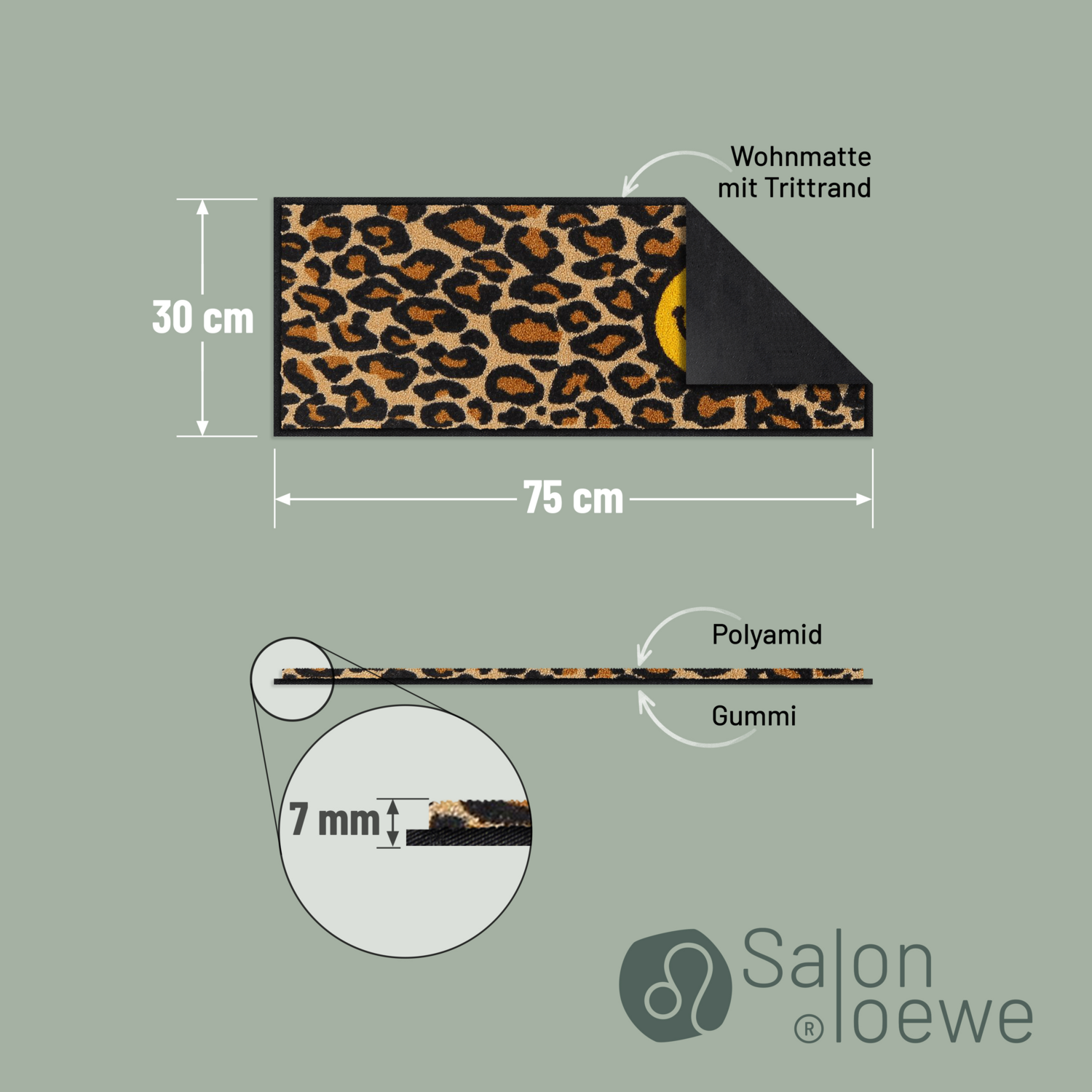 salonloewe-smile-leo-yellow-minimatte-30-x-75-cm-leopardenmuster-mit-smiley image 4