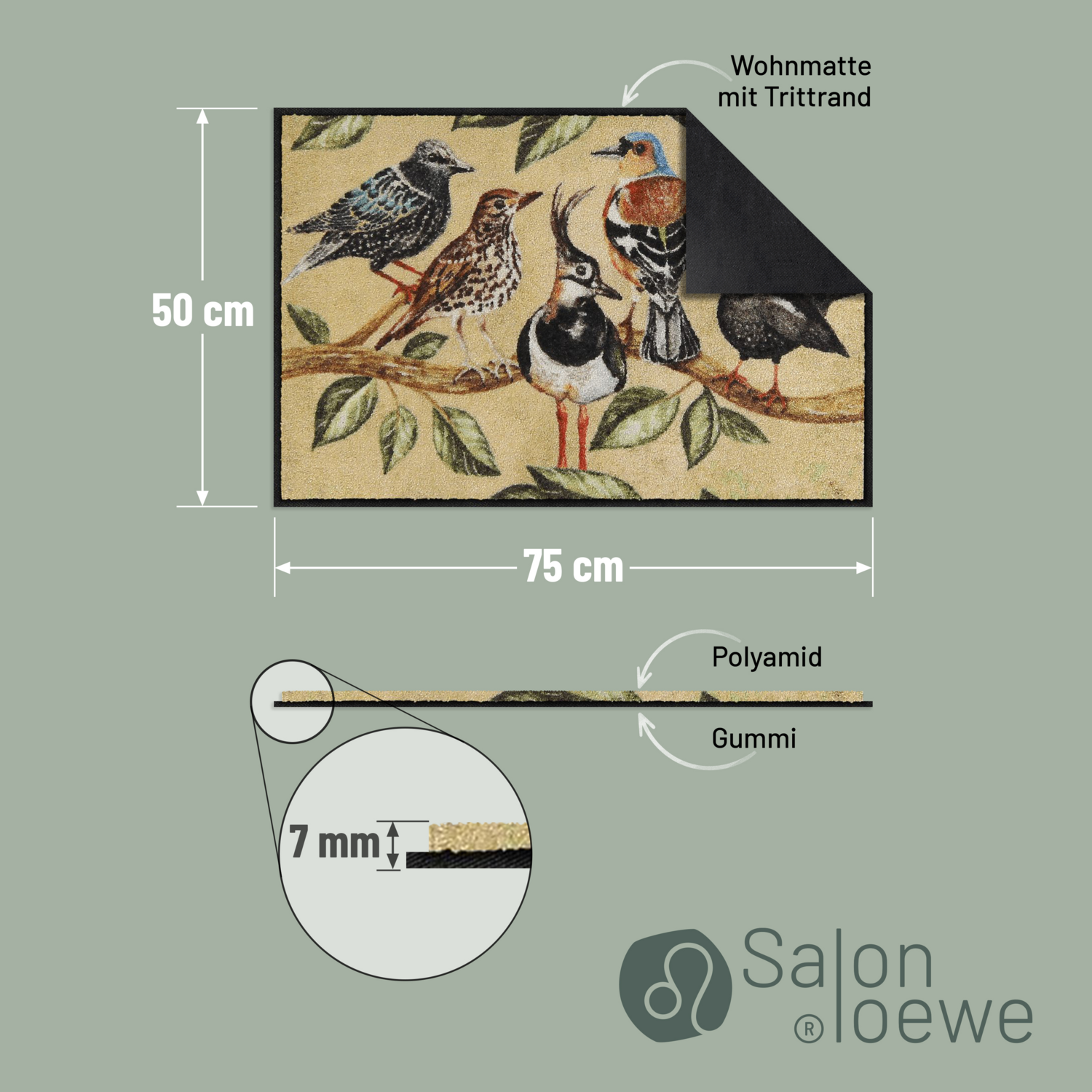salonloewe-bird-song-eingangsmatte-50-x-75-cm image 4