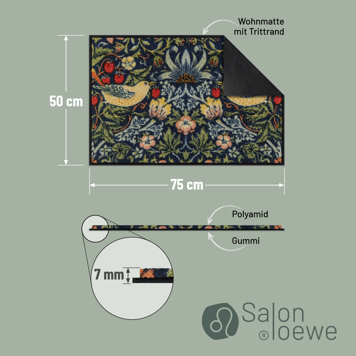 salonloewe-strawberry-thief-blue-eingangsmatte-50-x-75-cm image 3