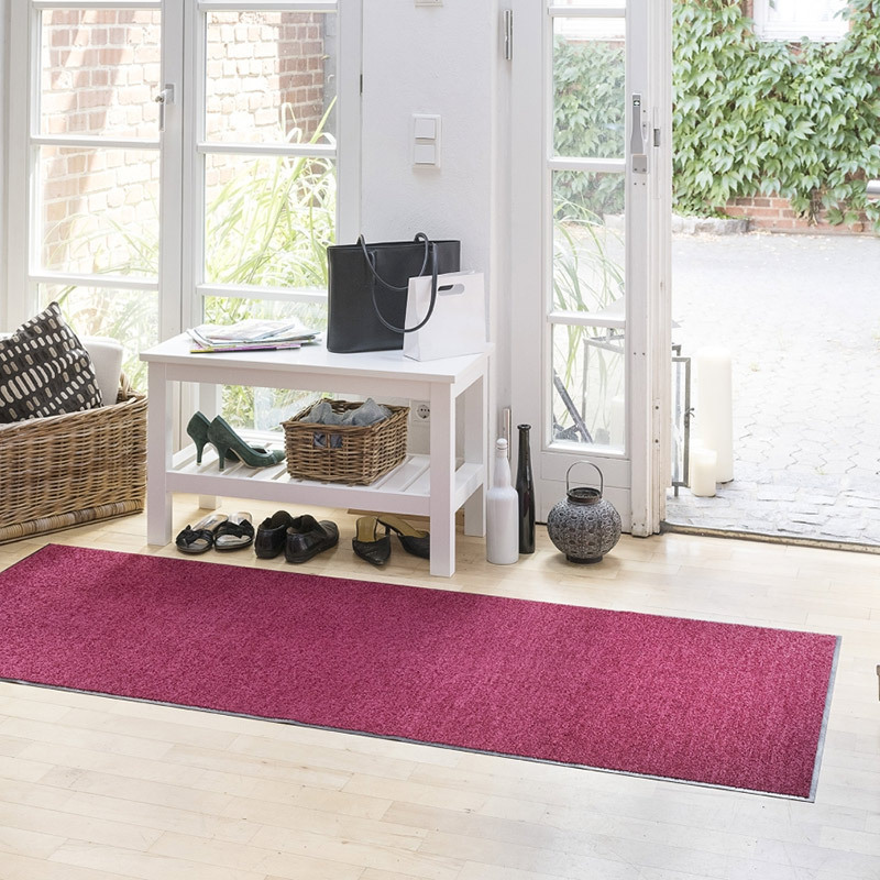 salonloewe-weinrot-teppich-75-x-190-cm-rutschfeste-schmutzfangmatte-mit-polyamid image 2