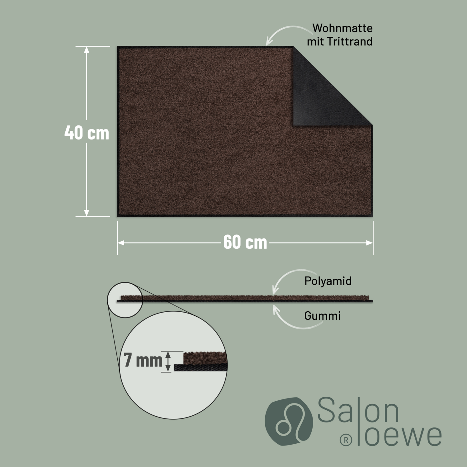 salonloewe-schokobraun-halbrund-40-x-60-cm-waschbare-schmutzfangmatte-f-r-die-t- image 3