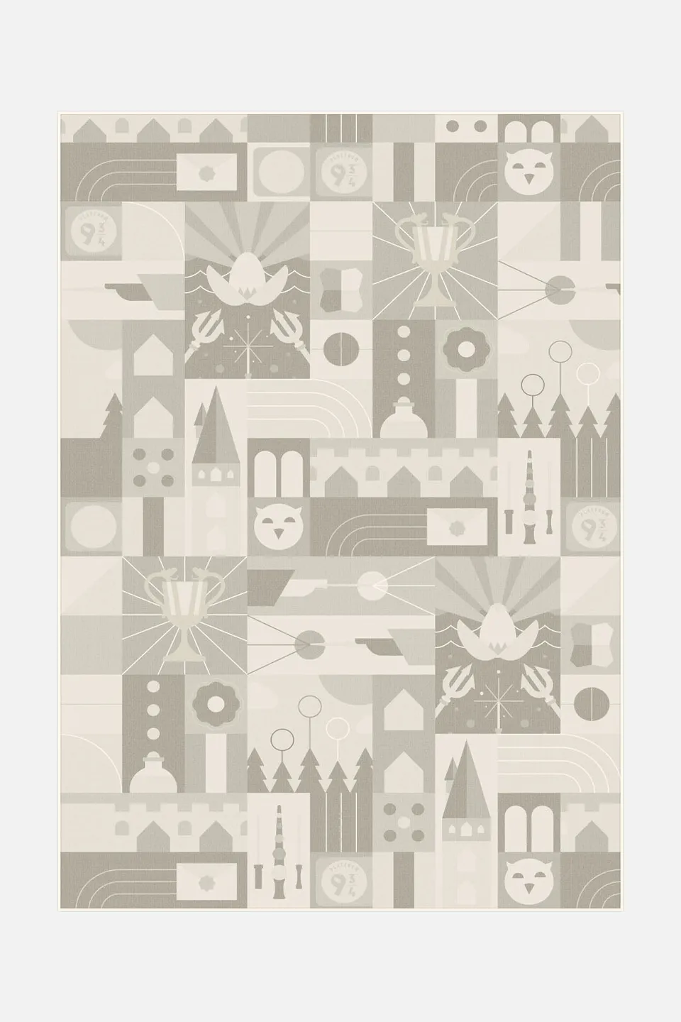 teppana-harry-potter-champion-sand-teppich-waschbarer-teppich-beige-natur-mit-br image 1