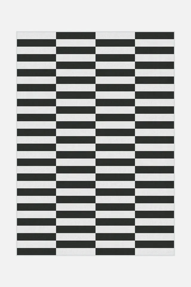 teppana-nuri-graphit-waschbarer-teppich-grau-geometrisch image 1