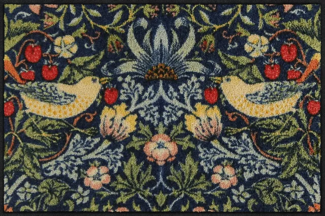 salonloewe-strawberry-thief-blue-eingangsmatte-50-x-75-cm image 1