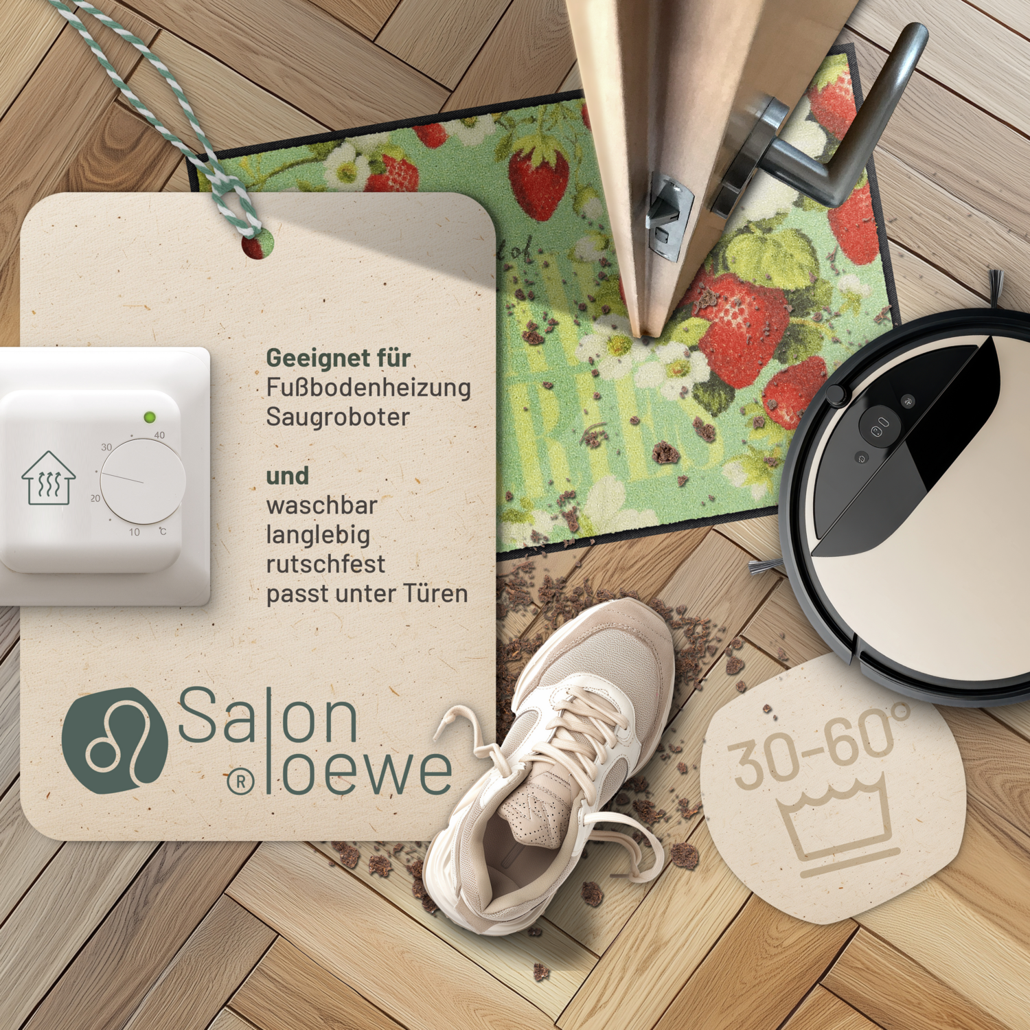 salonloewe-happy-strawberry-eingangsmatte-50-x-75-cm-waschbare-fu-matte-mit-erdb image 3