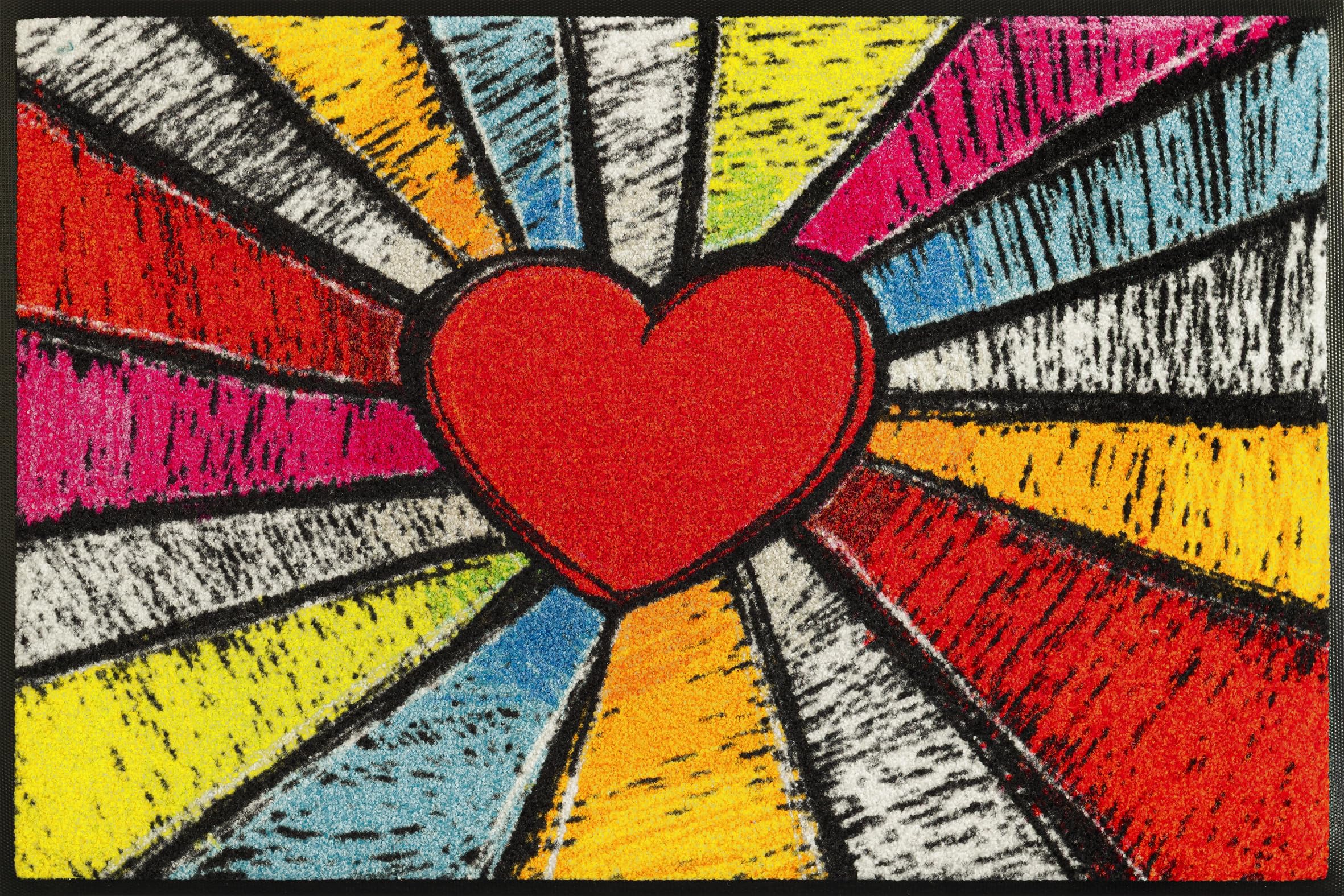wash-dry-fu-matte-pop-art-heart-50x75-cm-waschbare-design-sauberlaufmatte-f-r-in image 1