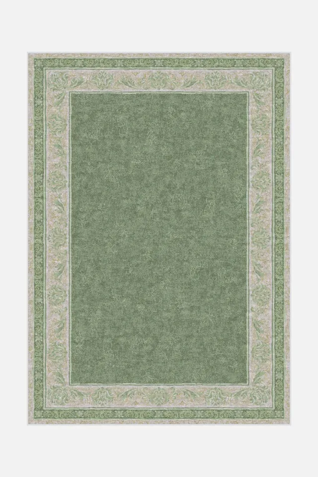 teppana-yuva-meliert-waschbarer-teppich-in-gr-n-blau-50-rabatt image 1
