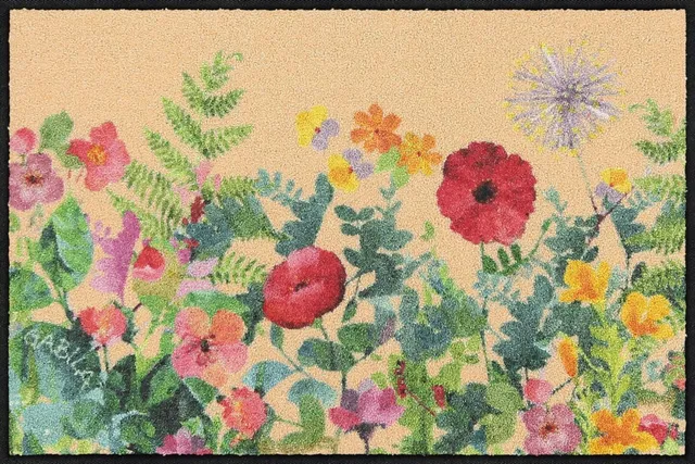 salonloewe-golden-hour-eingangsmatte-50-x-75-cm-floral-polyamid-waschbar image 1