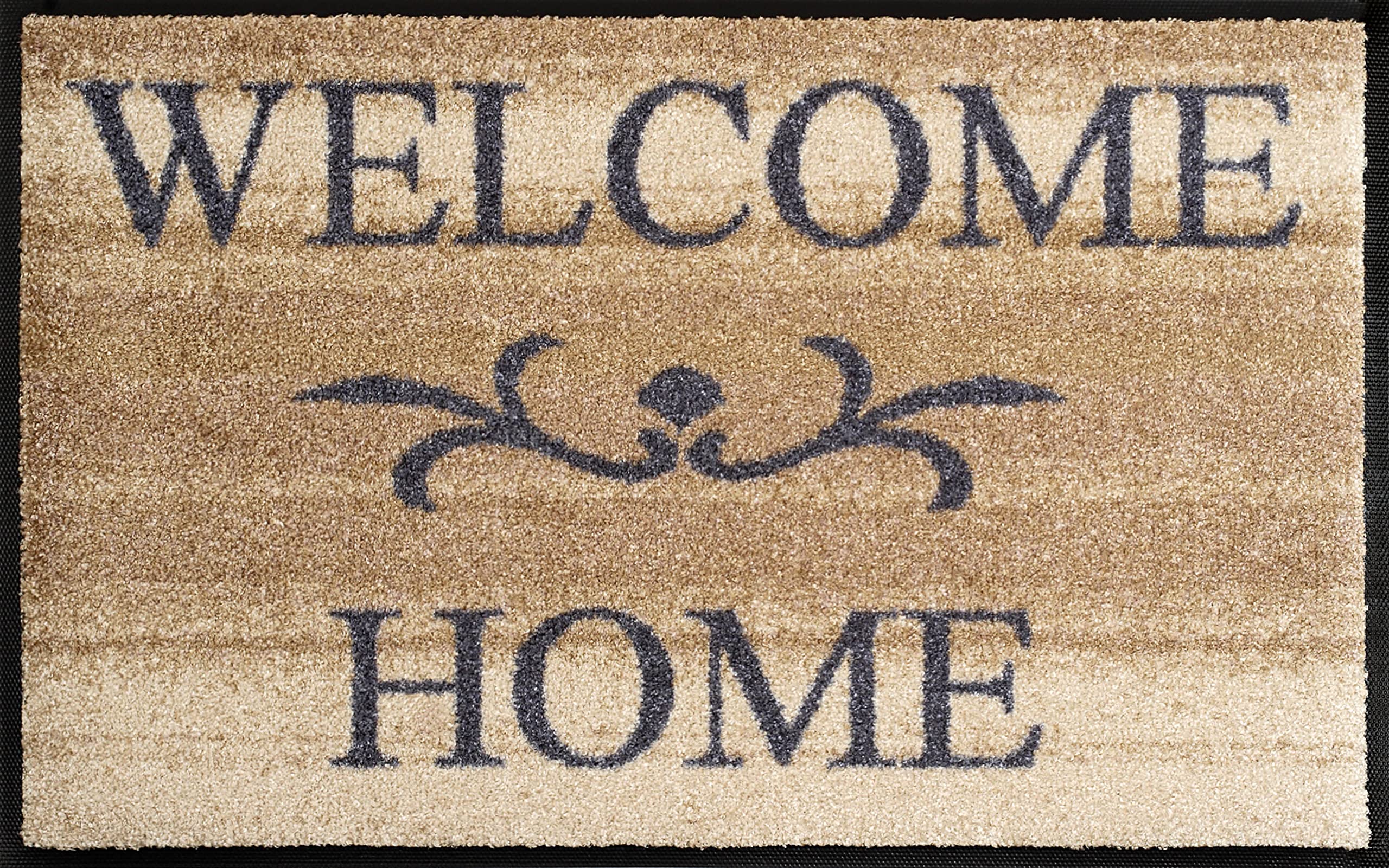 wash-dry-fu-matte-welcome-home-beige-50x75-cm-waschbar-innen-au-en-nitrilgummi-r image 1