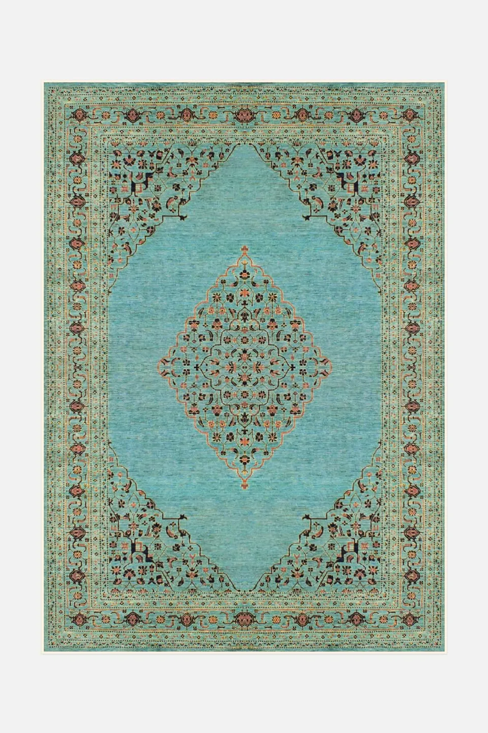 teppana-minu-moldavit-teppich-waschbarer-teppich-in-blau-gr-n-klassisches-design image 1