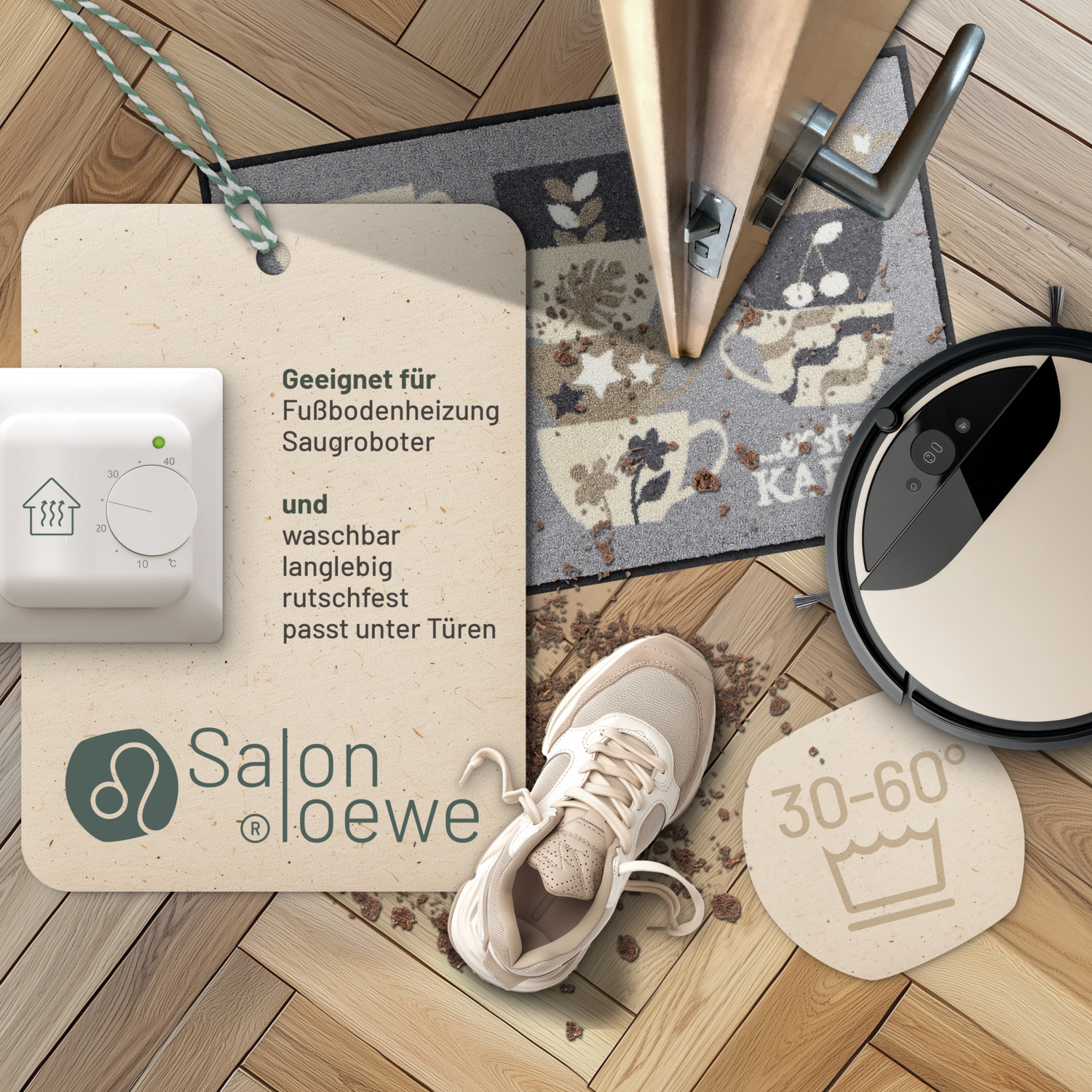 salonloewe-erstmal-kaffee-eingangsmatte-50-x-75-cm-braun-beige-waschbare-fu-matt image 3