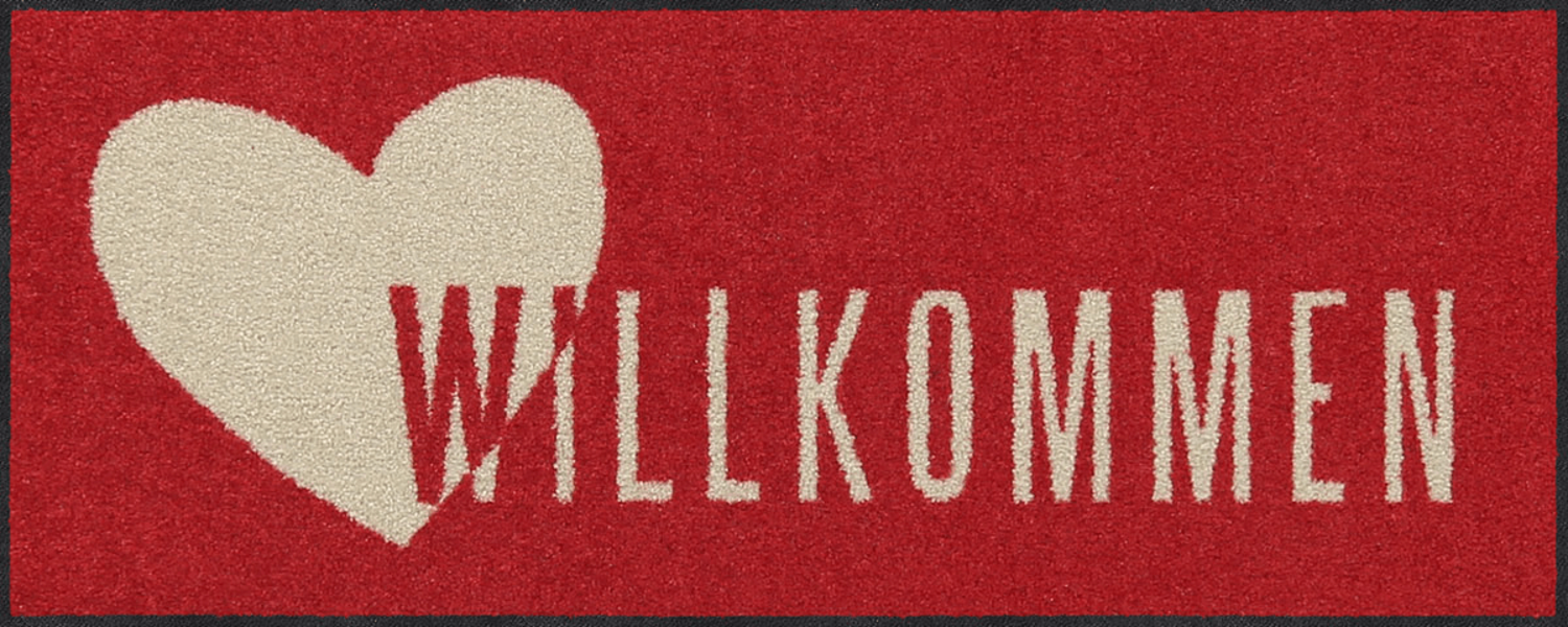 salonloewe-herzlichst-rot-minimatte-30-x-75-cm-waschbare-fu-matte-f-r-flur-k-che image 1