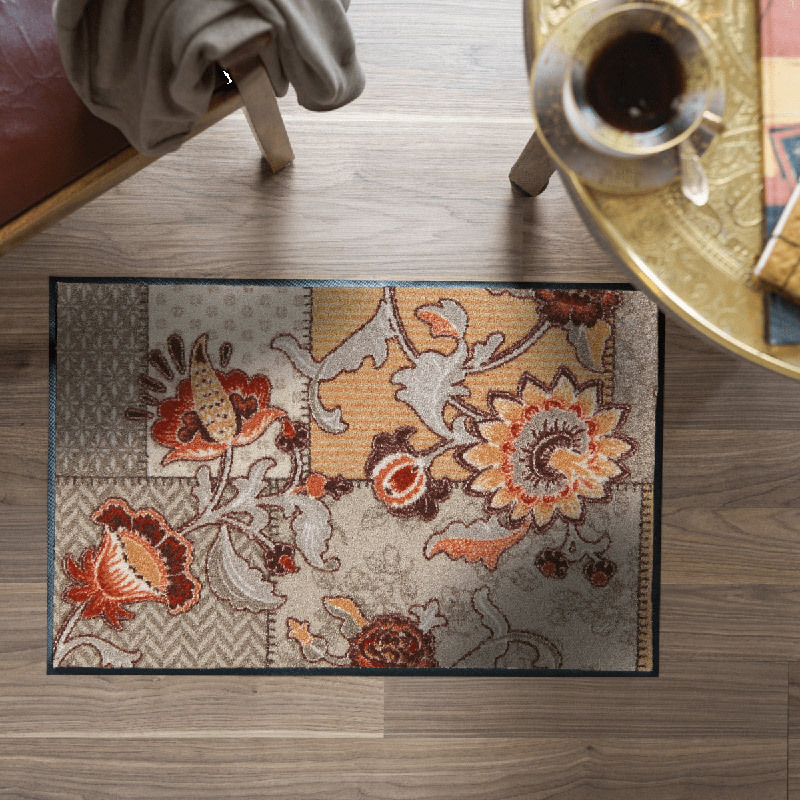 salonloewe-bohemian-patch-taupe-schmutzfangmatte-50-x-75-cm-made-in-germany-flor image 2