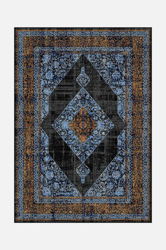 teppana-andrea-abend-waschbarer-teppich-klassisch-blau image 1