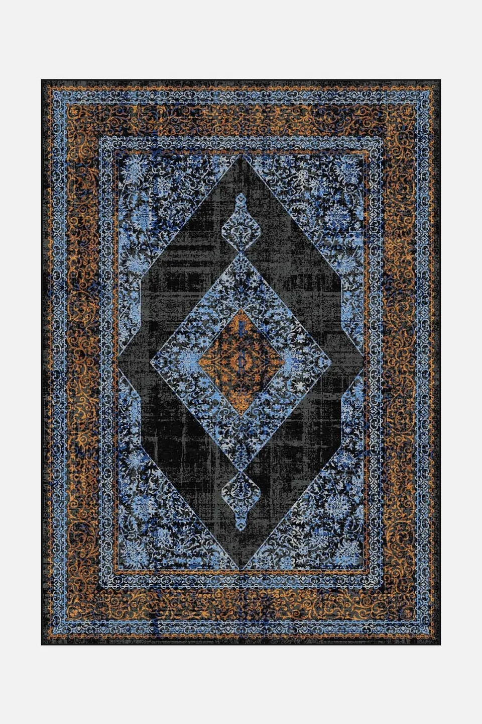teppana-andrea-abend-waschbarer-teppich-klassisch-blau image 1