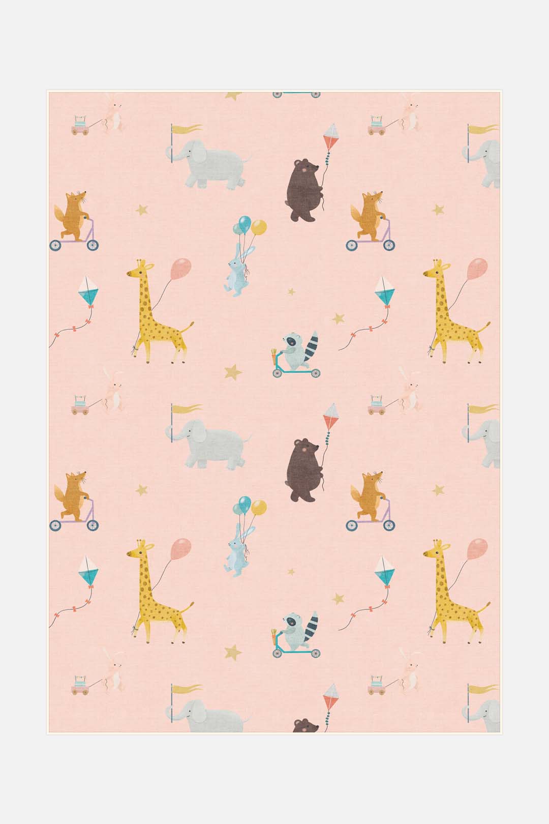 teppana-tierischer-zirkus-teppich-waschbarer-kinder-teppich image 1