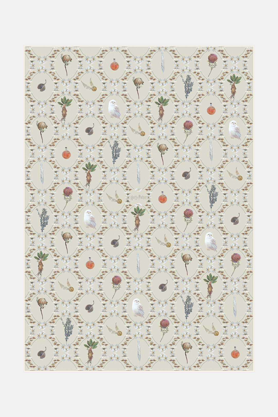teppana-harry-potter-alraune-sand-teppich-waschbarer-kinderteppich-mit-alraunen- image 1