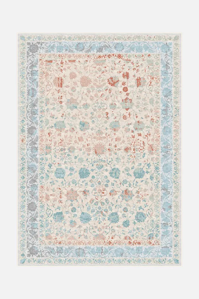 teppana-sofia-koralle-teppich-vibrant-radiance-kollektion-waschbar-inkl-rutschfe image 1