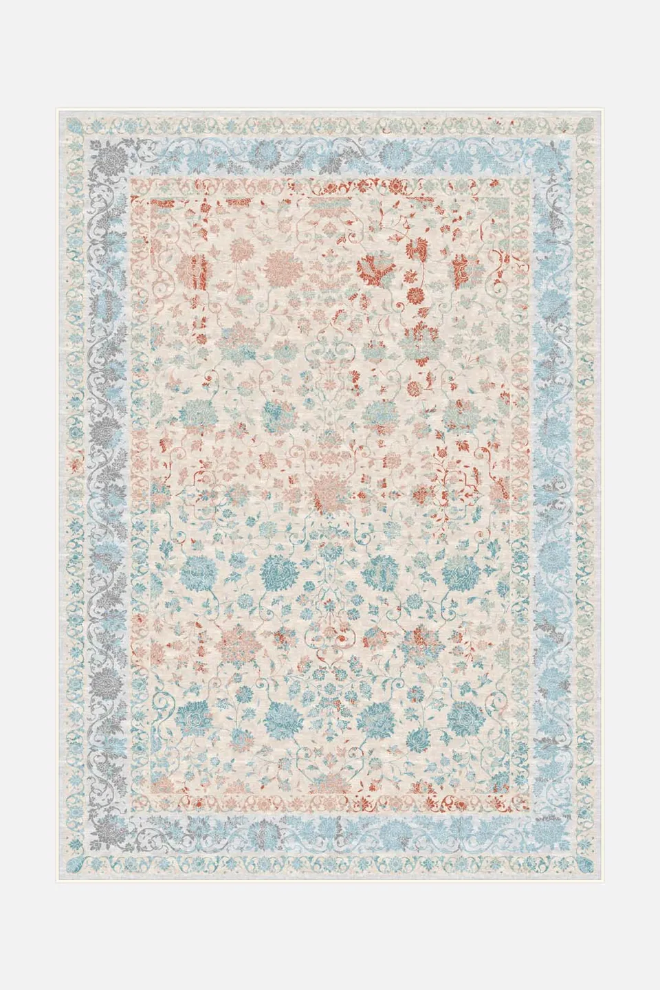 teppana-sofia-koralle-teppich-vibrant-radiance-kollektion-waschbar-inkl-rutschfe image 1