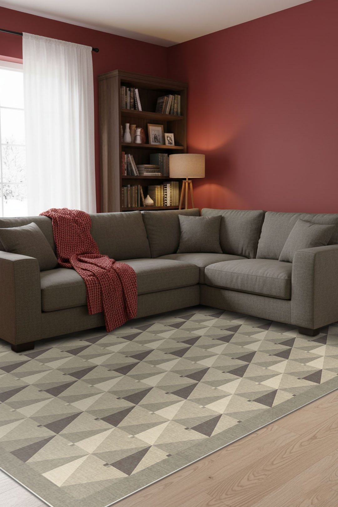 teppana-waldzauber-natur-waschbarer-teppich-beige-braun image 4