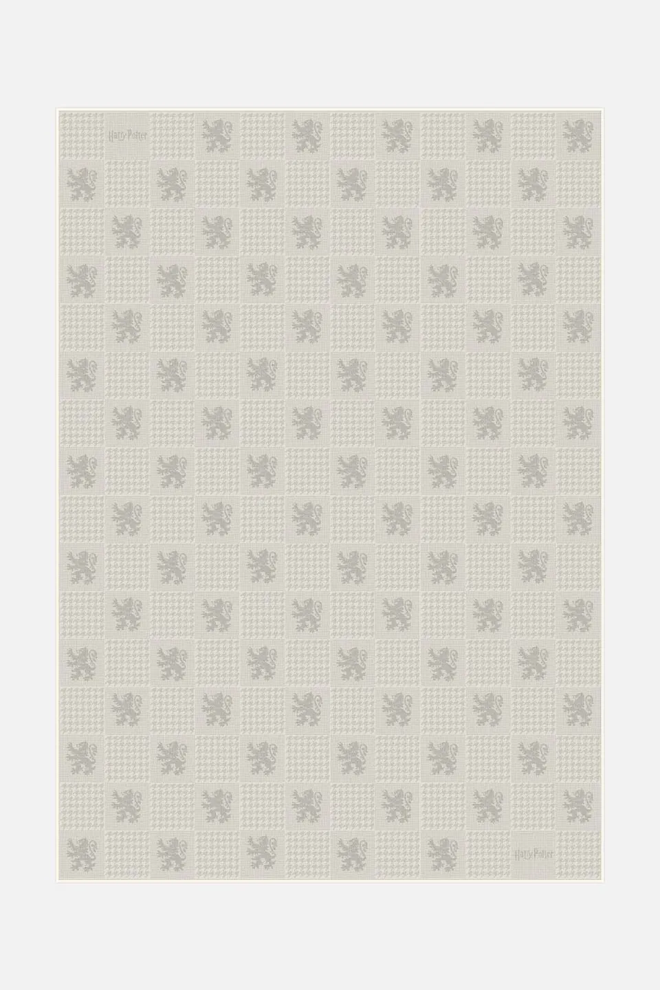 teppana-harry-potter-karo-sand-teppich-waschbarer-kinderteppich-beige-geometrisc image 1