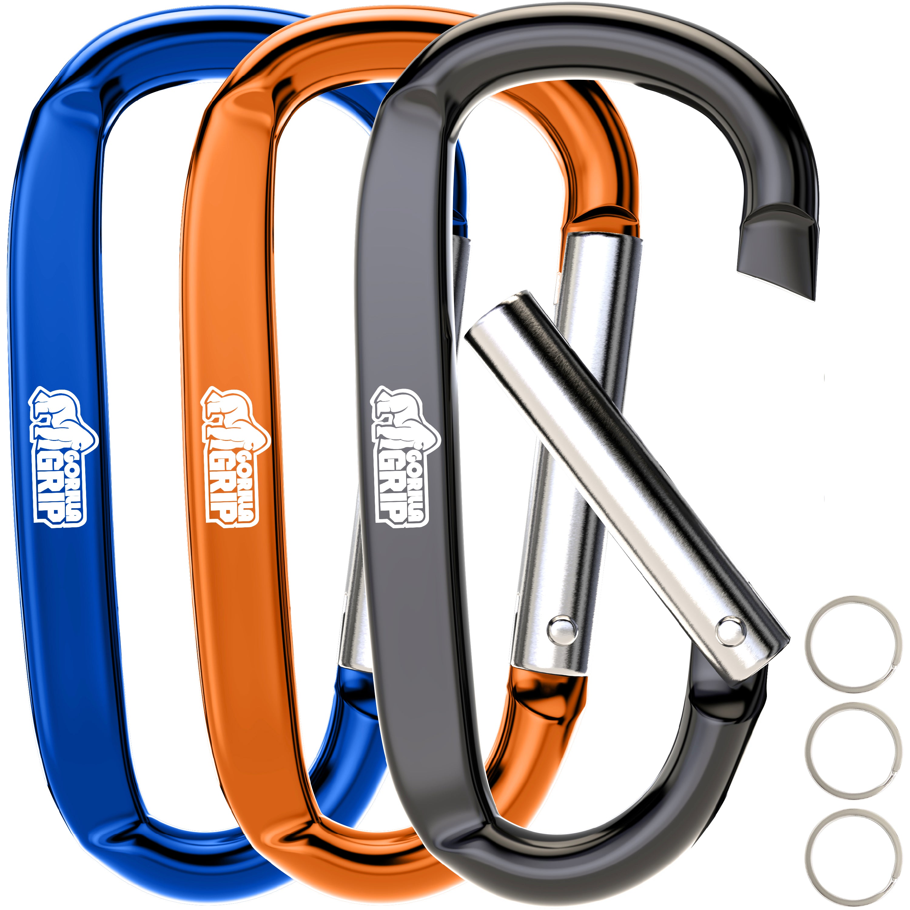 gorilla-grip-carabiners-karabinerhaken-aluminium-170-lbs image 4