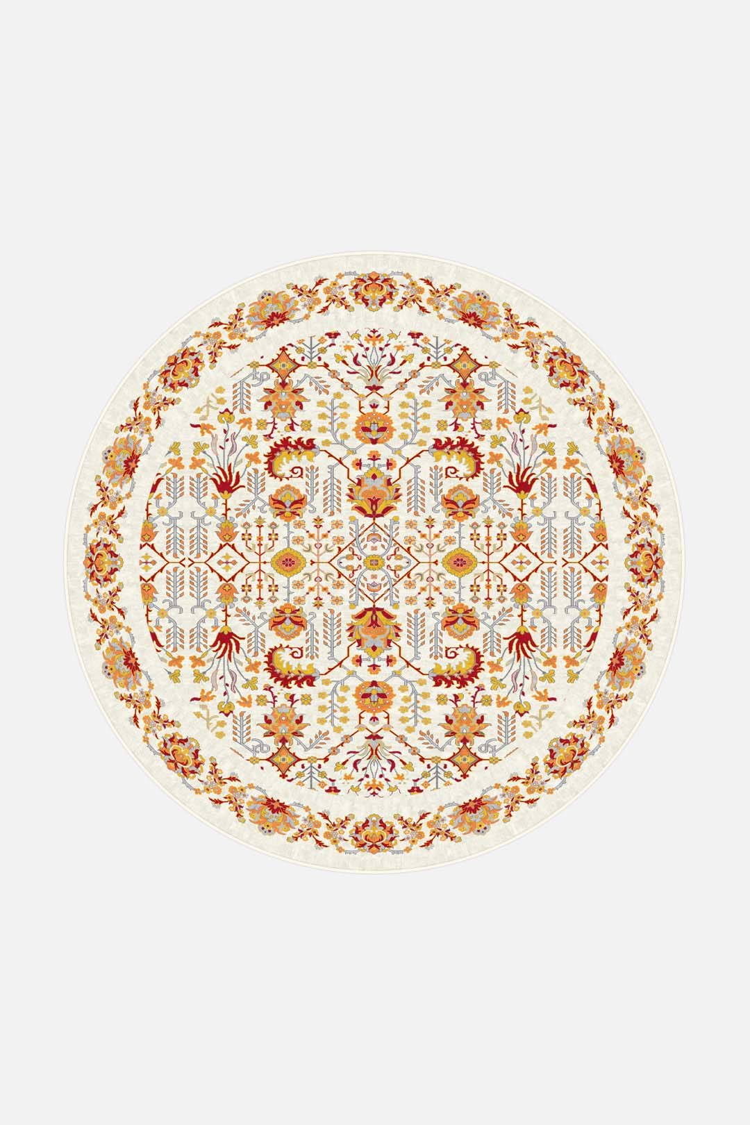 teppana-fleur-rot-teppich-waschbarer-teppich-mit-floralem-design-in-beige-natur- image 8