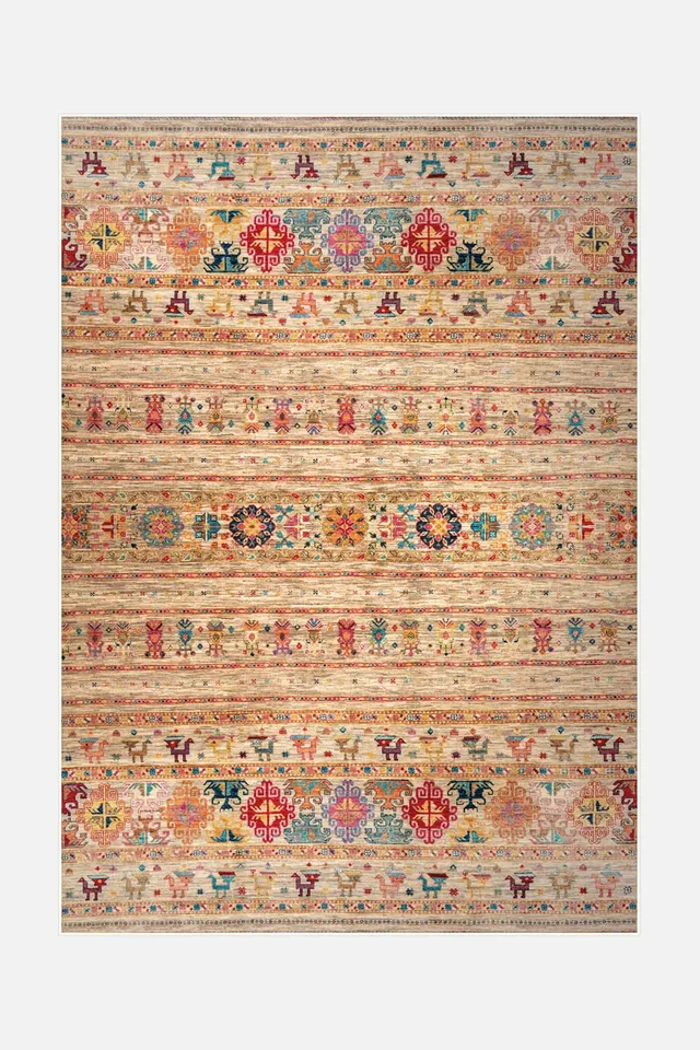 teppana-shiva-naturell-teppich-waschbarer-teppich-im-boho-design-beige-natur-mit image 1