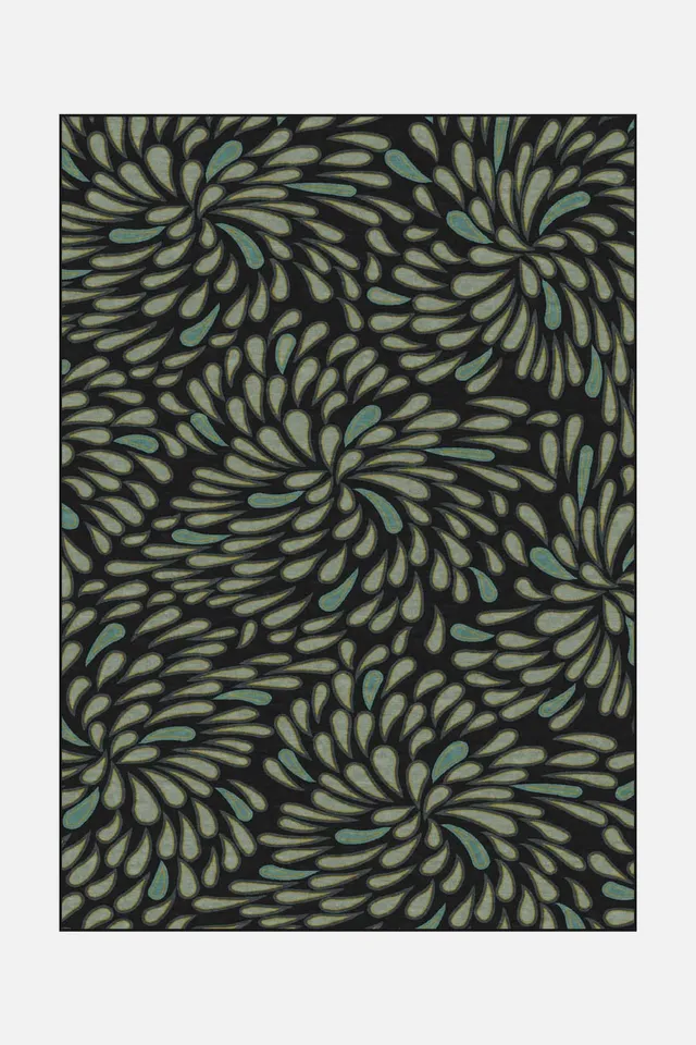 teppana-filiz-nacht-teppich-waschbarer-indoor-teppich-blau-gr-n-schwarz-modernes image 1